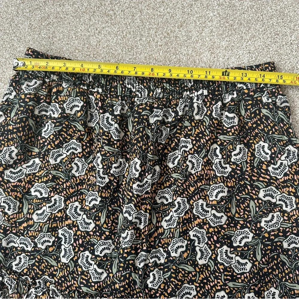 Rachel Zoe Linen Floral Skirt Size Medium